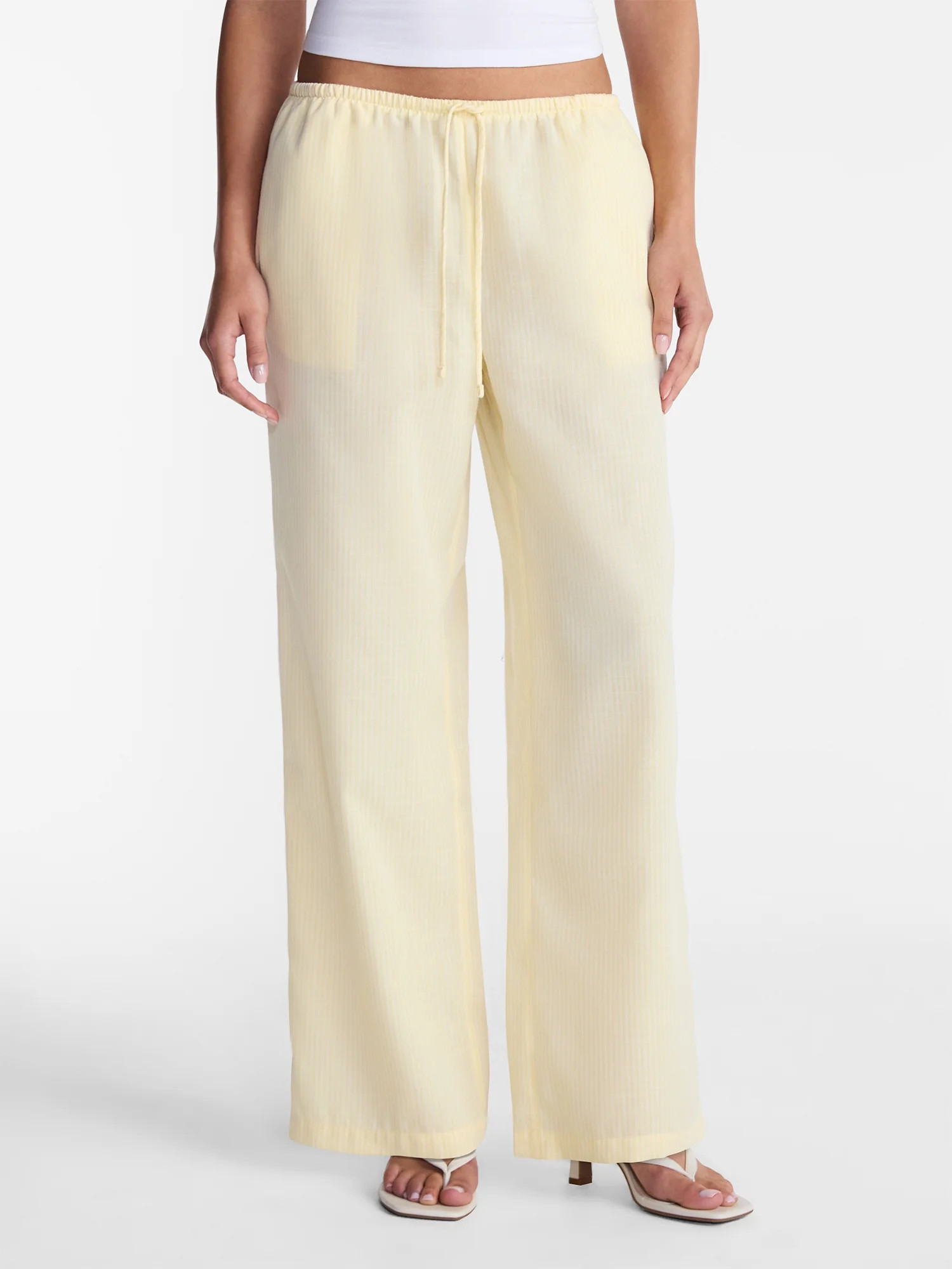 No Boundaries Drawstring Beach Pant, Women's and Women's Plus | Walmart (US)