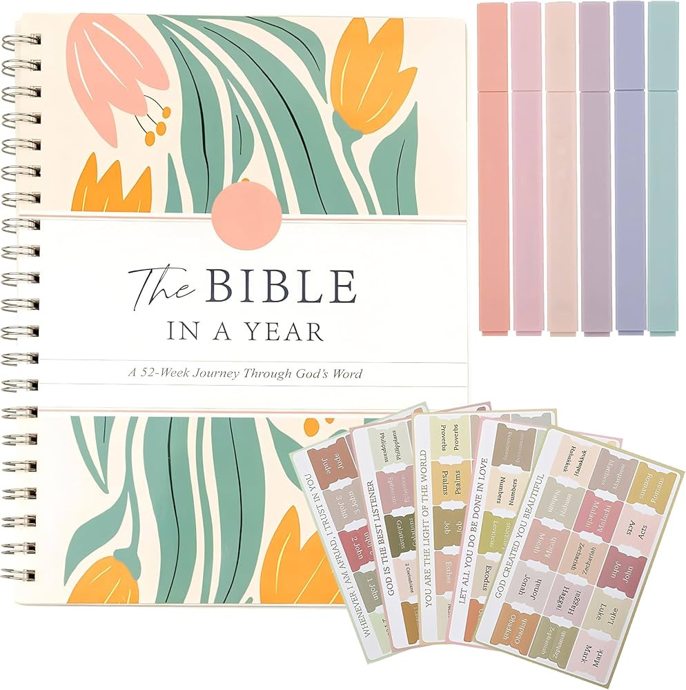 Remocc The Bible in A Year A 52-Week Study Guide 11 x 8.5 inches Letter Size Large Prints Through... | Amazon (US)
