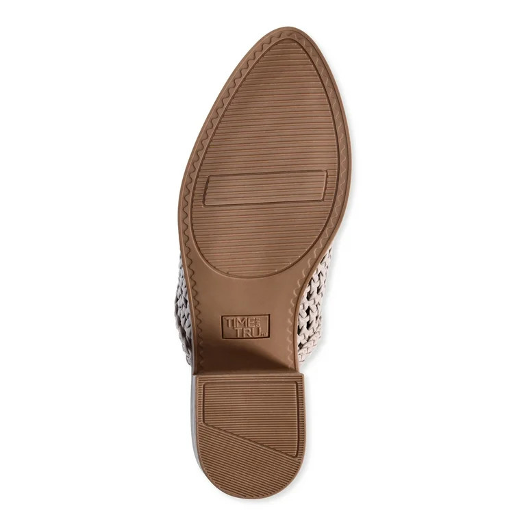 Time and Tru Women's Woven Block Heel Mules | Walmart (US)