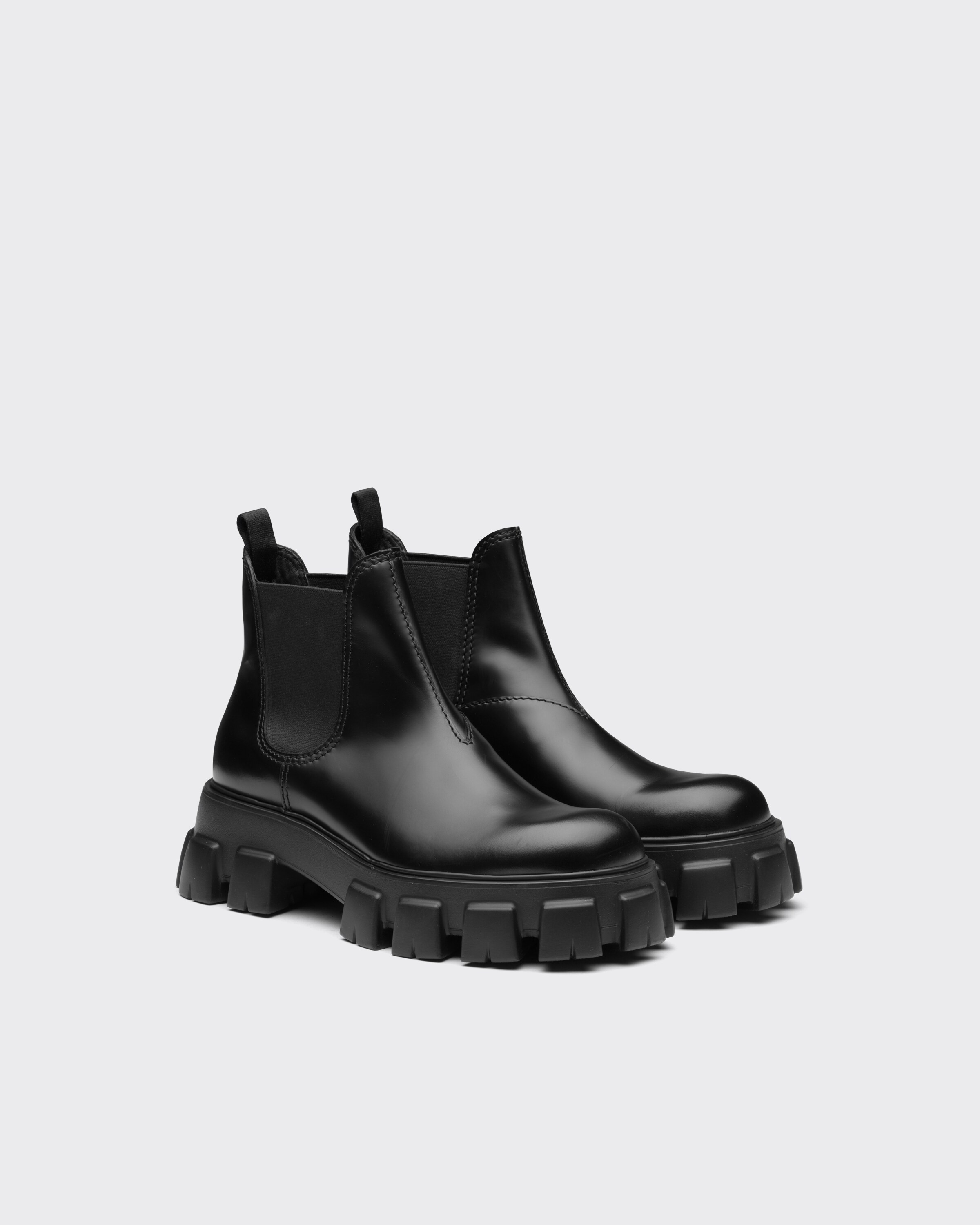 Monolith brushed leather Chelsea boots | Prada Spa (EU + UK)