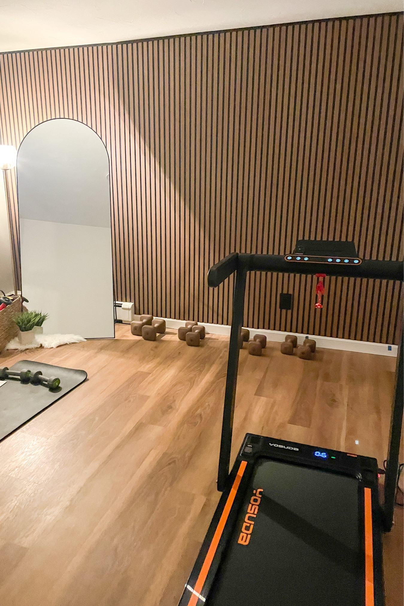 Crush those new year’s goals with this walking pad! This is a perfect lightweight piece of home gym equipment that can easily be moved from room to room! It goes up to 6 mph too! 

#LTKHome #LTKFitness