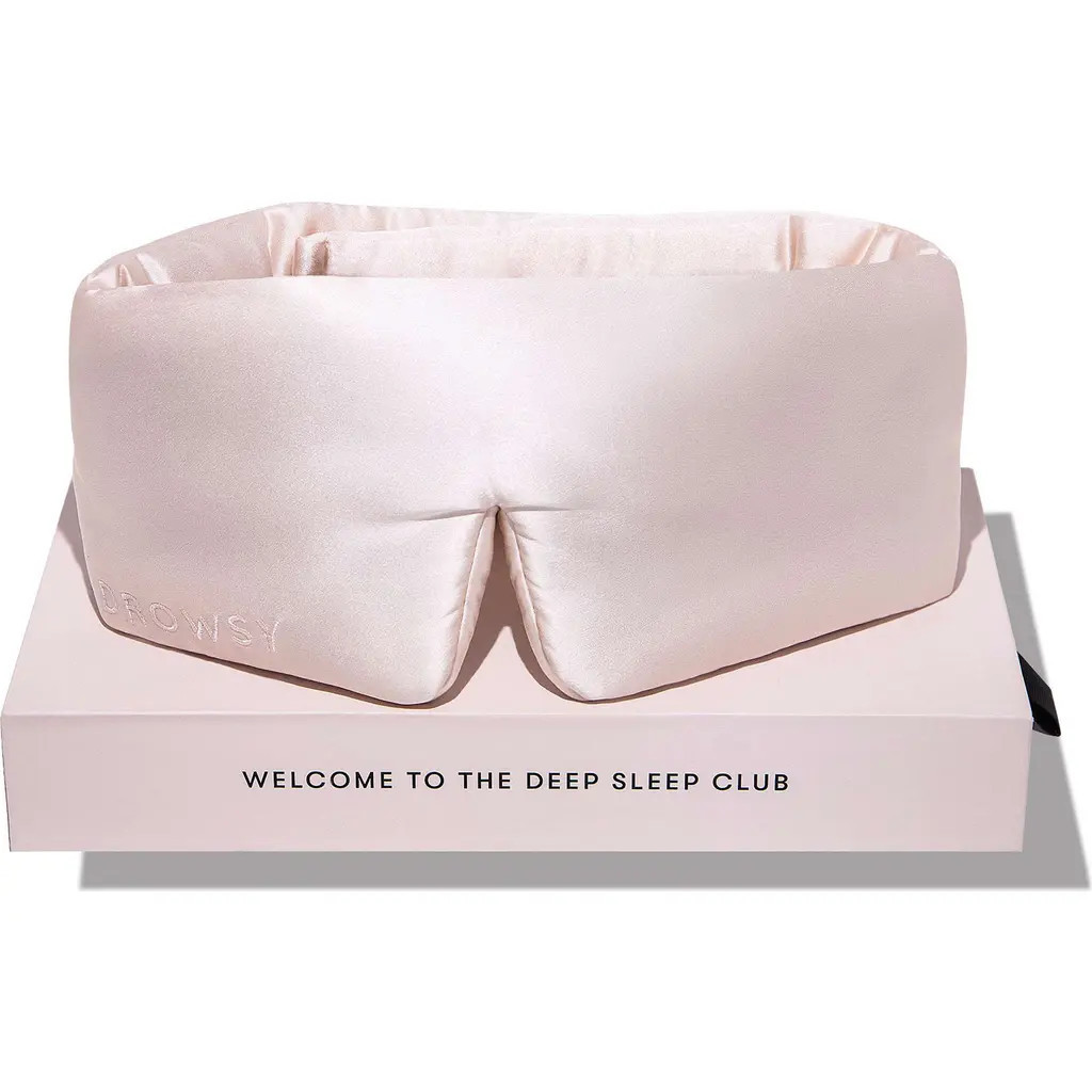 Drowsy Sleep Co. Silk Sleep Mask in Sunset Pink at Nordstrom | Nordstrom