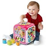 VTech Sort and Discovery Activity Cube (Frustration Free Packaging), Pink | Amazon (US)