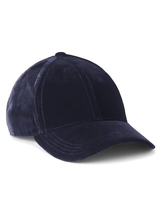 Gap Womens Velvet Baseball Hat Navy Size One Size | Gap US