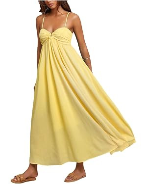 BEAUDRM Women's Summer Maxi Dress Summer Wedding Guest Dress Flowy Vacation Beach Sundresses Vaca... | Amazon (US)