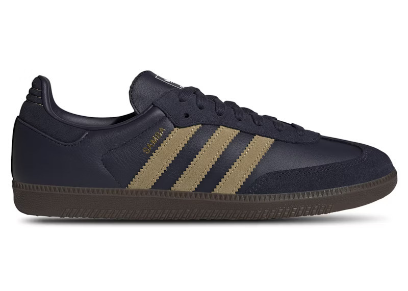 adidas Samba OG Shadow Navy Golden Beige | StockX