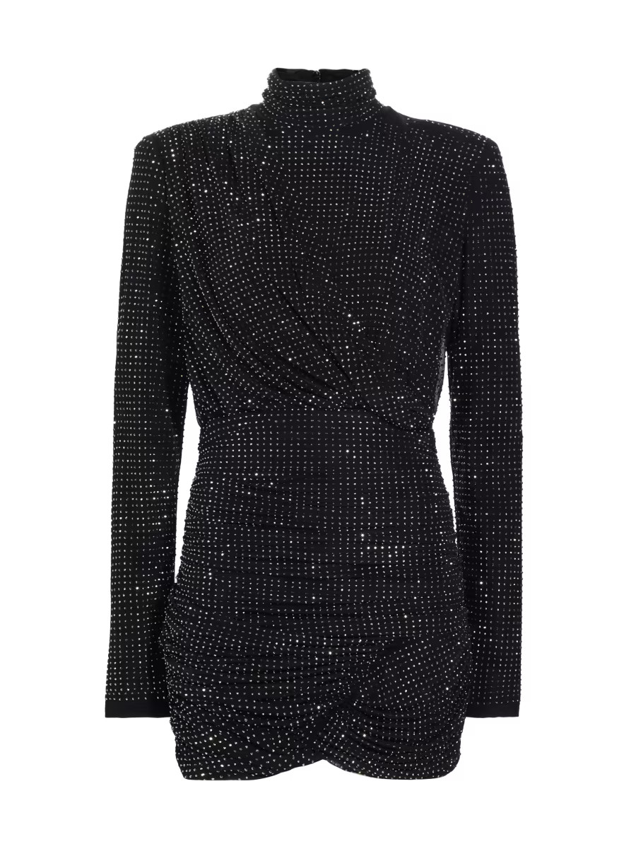 Abrah Hotfix Crystal Minidress | Saks Fifth Avenue