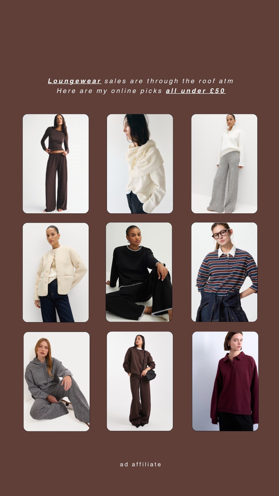 Loungewear trending!! My picks under £50 🌟 

#LTKhome #LTKuk #LTKwinter