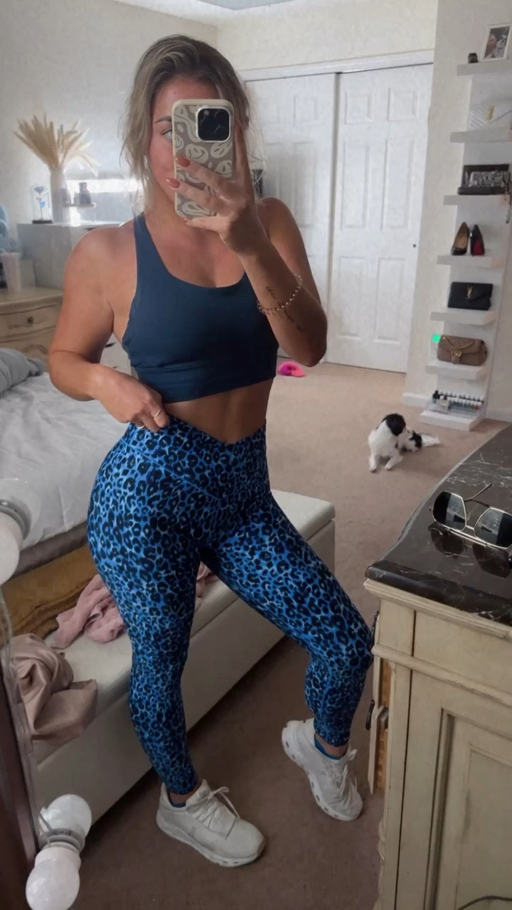 Pair #5 of these leggings bc I love them so much 💙 so light, skin-like, and flattering. SIZE UP in these, they definitely run a size small. I’m wearing a medium and it’s perfect. Bra is a size small and true to size. These sneakers have been a daily staple because they’re so functional and comfortable. True to size 

#LTKstyletip #LTKfitness #LTKSeasonal