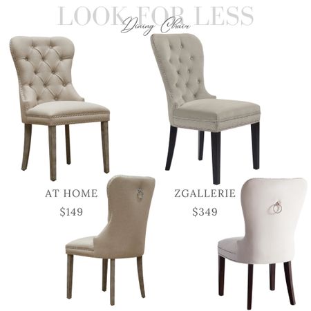 LOOK FOR LESS - Z Gallerie tufted dining room chairs. 

#interiordesign #decorating #homedecor #furniture #diningroom 

#LTKstyletip #LTKsalealert #LTKhome