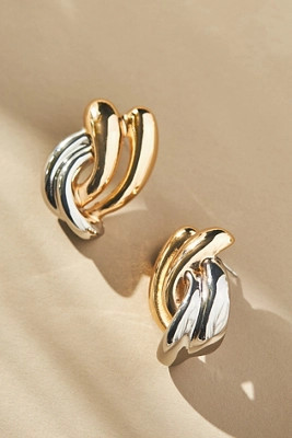 Two-Tone Intertwined Post Earrings | Anthropologie (US)
