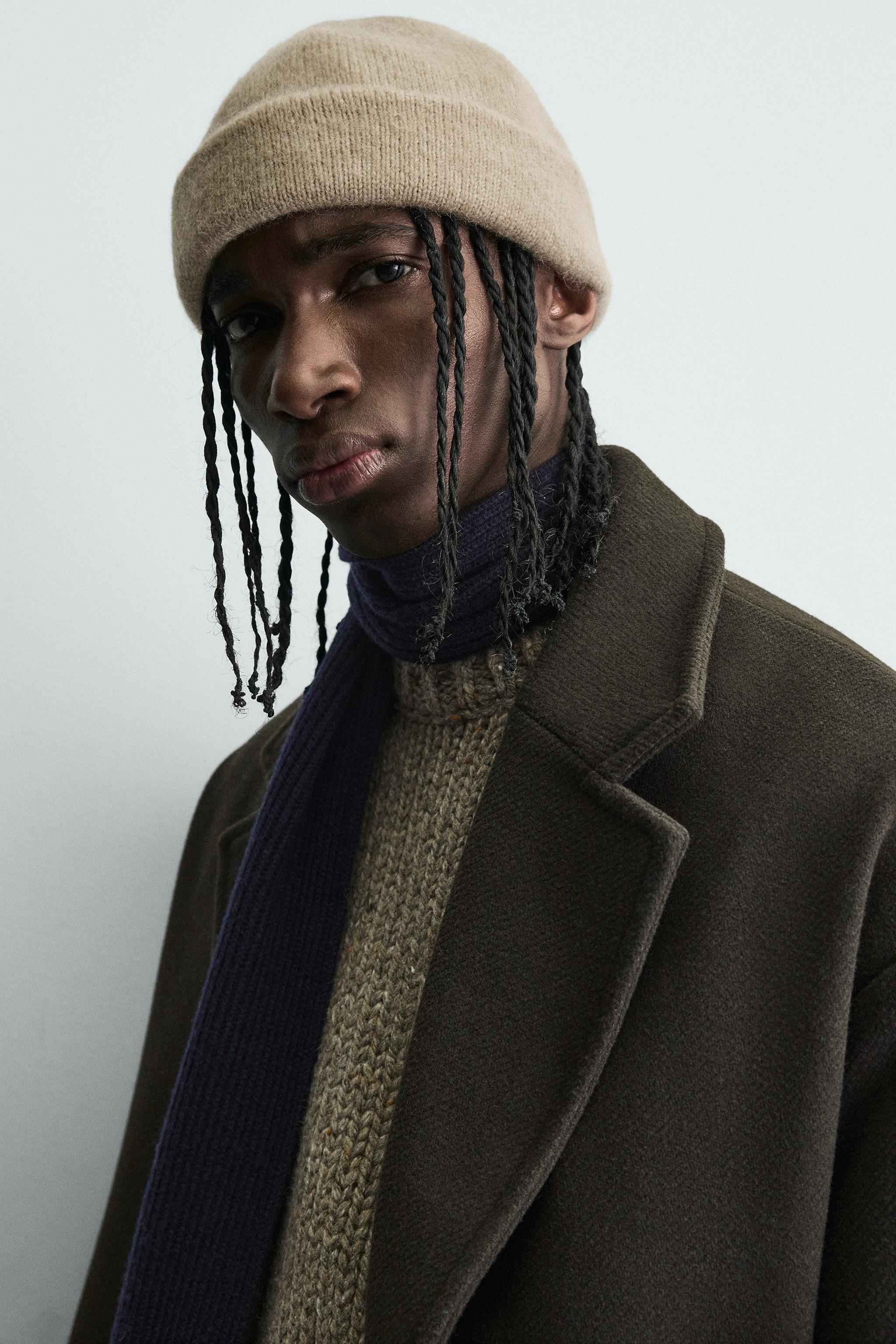 SHORT BRUSHED KNIT HAT | Zara US