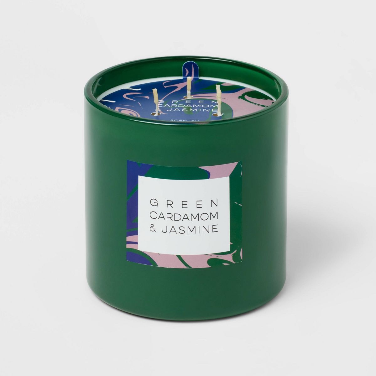 28oz Glass Cardamom & Jasmine Candle Green - Opalhouse™ | Target