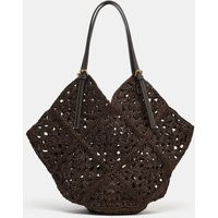 Zara - Braided Tote Bag - Brown - One Size Only - Woman | Zara UK