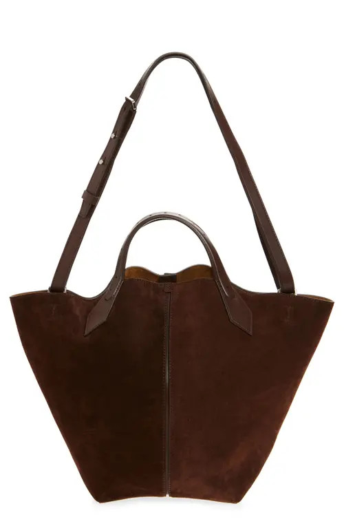 Proenza Schouler Large Chelsea Suede Tote in Chocolate at Nordstrom | Nordstrom