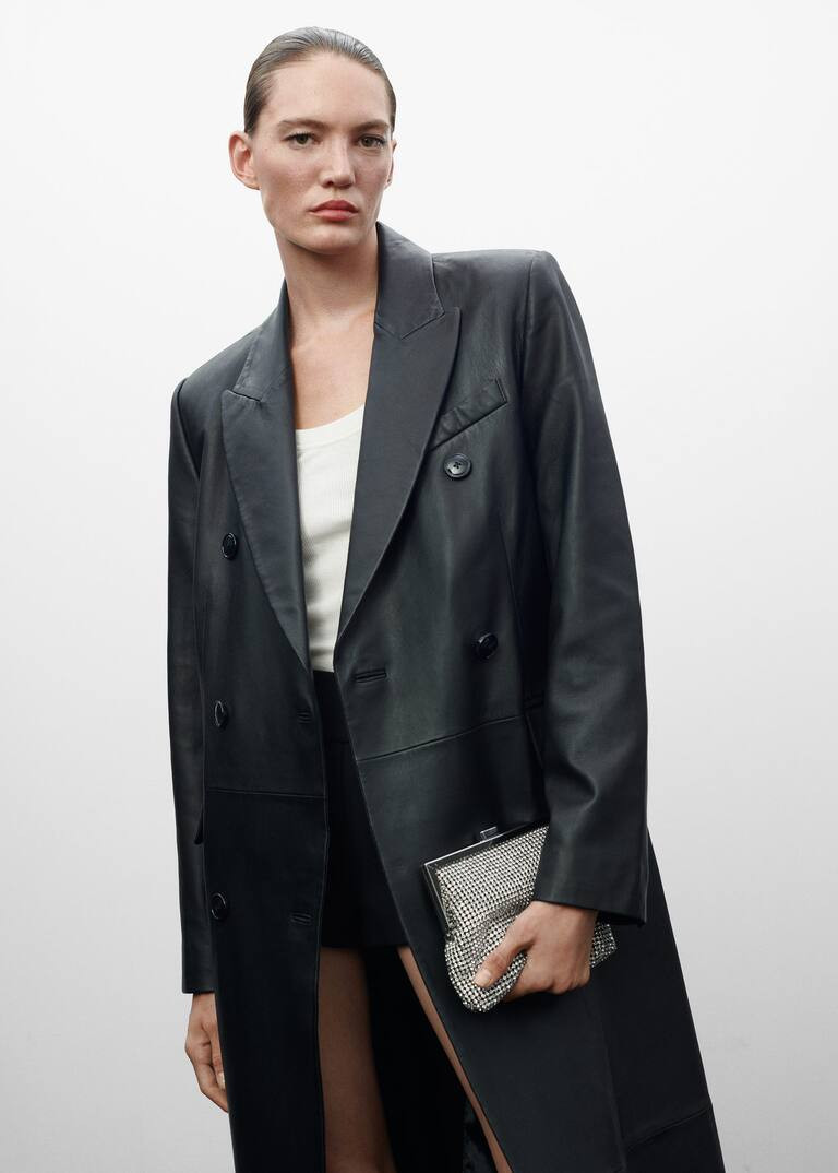 Crystal clutch bag -  Women | Mango USA | MANGO (US)