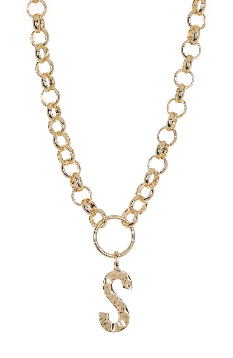 BAUBLEBAR Twist Chain Initial Pendant Necklace - Multiple Letters Available | Nordstromrack | Nordstrom Rack