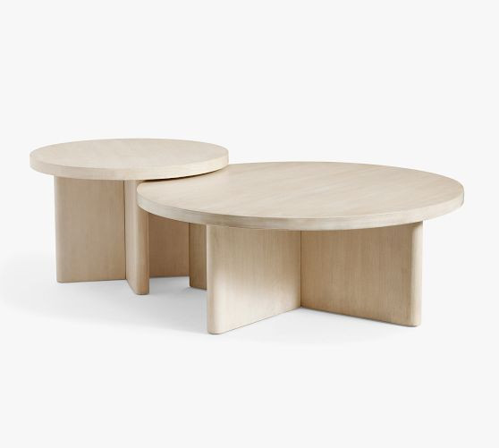 Cayman Round Nesting Coffee Tables | Pottery Barn (US)