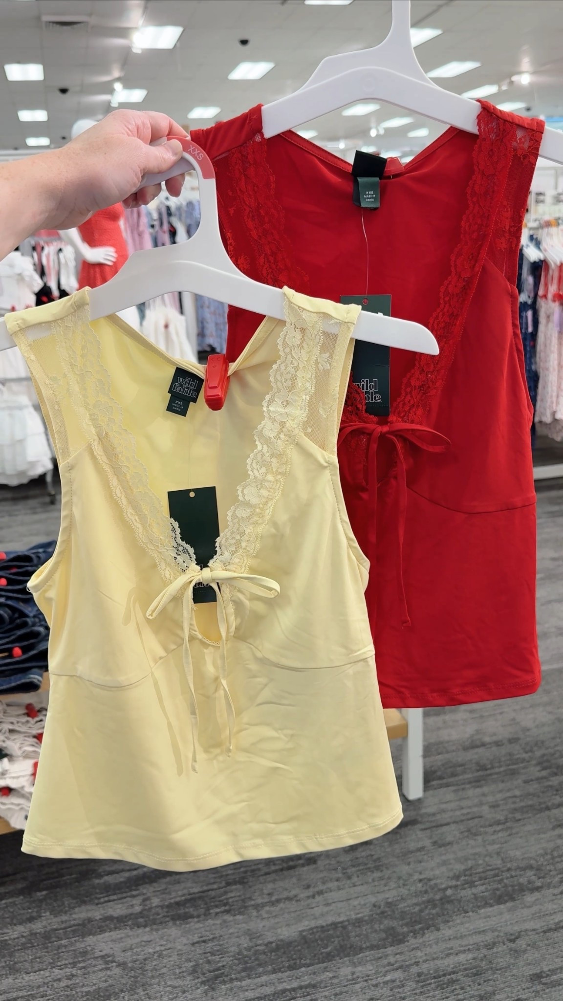 New Wild Fable tie front lace trim tops 

#LTKFindsUnder50 #LTKStyleTip #LTKFindsUnder100