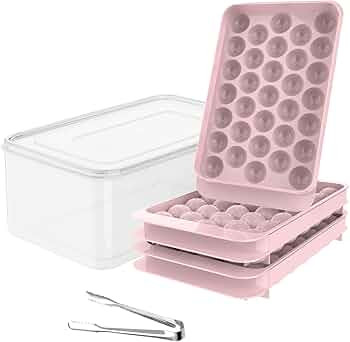 WIBIMEN Round Ice Cube Tray,Ice Ball Maker Mold for Freezer, Circle Ice Cube Tray Making 1in X 99... | Amazon (US)