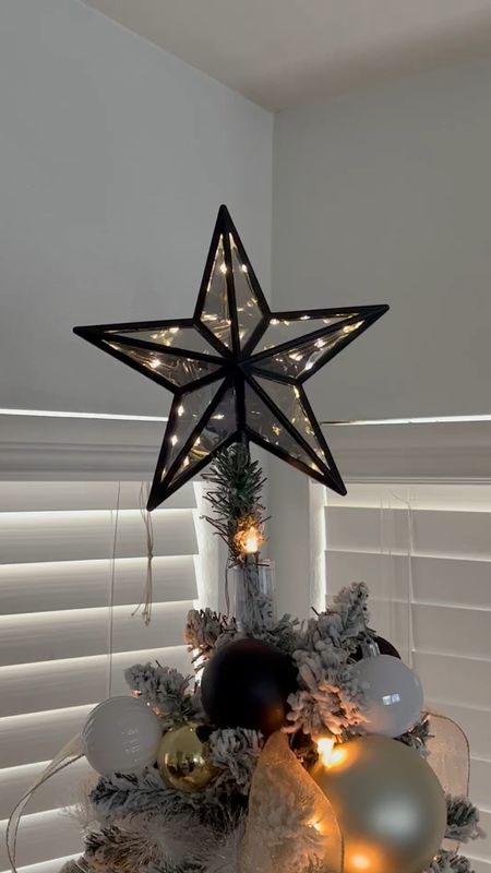 black star tree topper, modern tree topper, Christmas tree decor

#LTKHoliday #LTKSeasonal #LTKhome