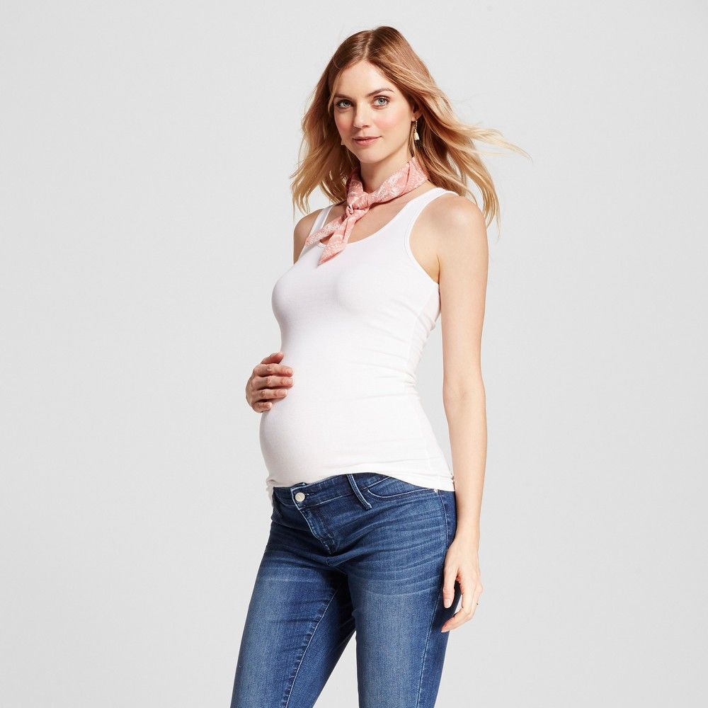 Maternity Tank Top - Isabel Maternity by Ingrid & Isabel White L | Target