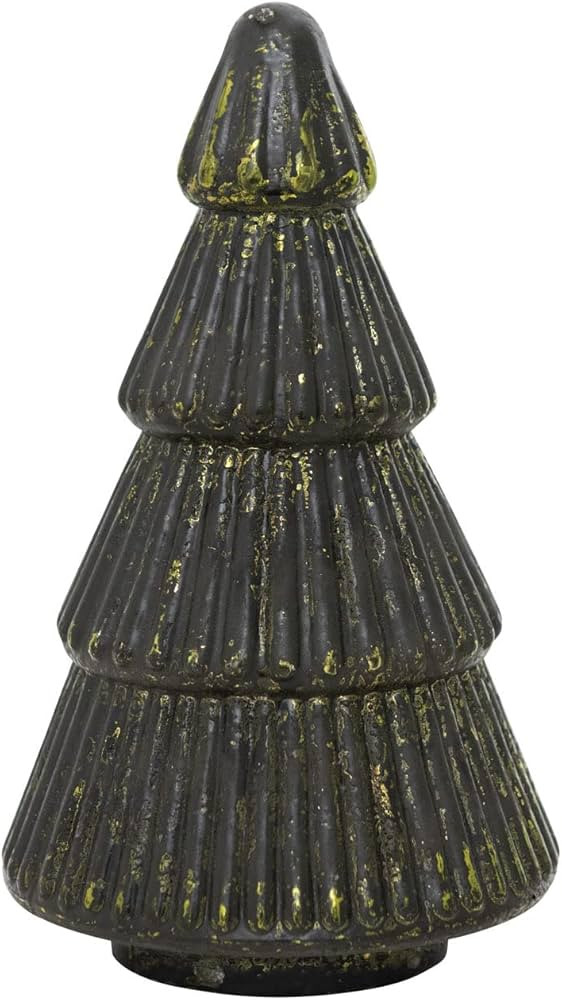 Creative Co-Op Embossed Mercury Glass Tree, Green, 5"L x 5"W x 8"H | Amazon (US)