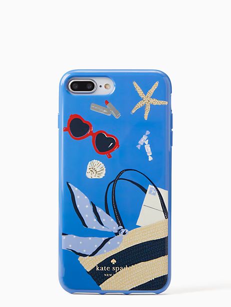Kate Spade Beach Bag Iphone Cases 7 & 8 Plus Case, Blue | Kate Spade (US)