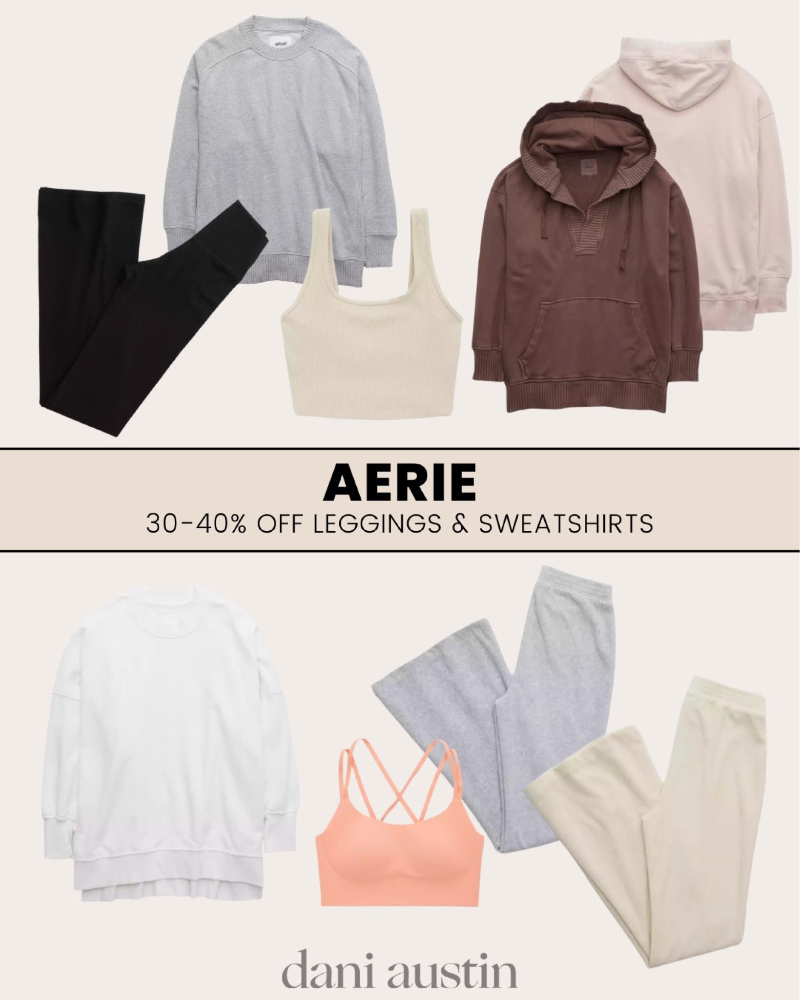 Aerie 30-40% off ALL sweatshirts and leggings! LOVE this deal 😊

#LTKstyletip #LTKSeasonal #LTKsalealert