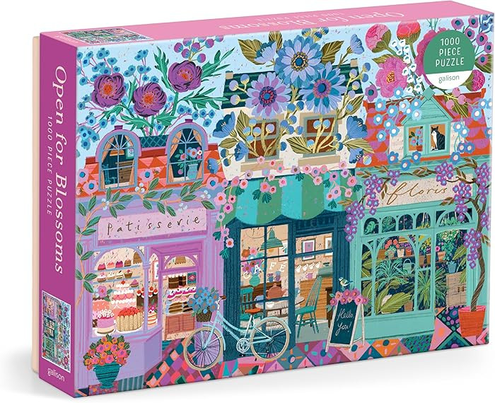 Galison Open for Blossoms \u2013 1000 Piece Jigsaw Puzzle Featuring Beautiful Artwork of A Storef... | Amazon (US)