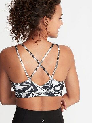 Light Support Strappy Sports Bra for Women | Old Navy US