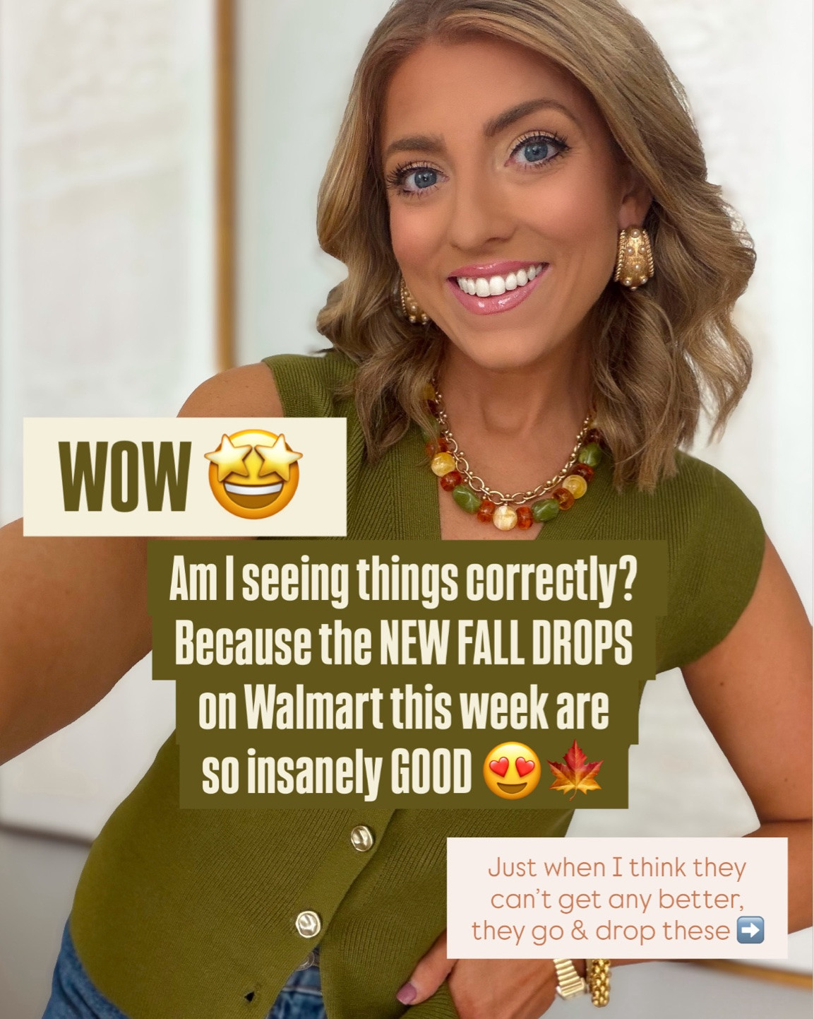 *NOTE: the second half of the items are in this post! I can only link 30 items in a post. See my previous LTK post for the remainder of the items.  ☺️

Walmart’s NEW FALL FASHION arrivals this week are absolutely INSANE 😍🍂 Just when I think Walmart fashion can’t possibly get any better… they drop THIS collection! The cozy cardigans alone are some of the BEST I’ve seen, and so many are UNDER $20-$25! 🙌

From striped cardigans and statement sweaters to the cutest fall denim, animal print jeans, sweater dresses, denim jackets and elevated layering pieces—these Walmart new arrivals look SO much more expensive than they are. The colors, details, fits… I honestly cannot believe what I’m seeing! 🤯👏 So many easy pieces for everyday fall outfits, workwear, school drop-off, weekends and everything in between.

And if you’re a cardigan girl… RUN. 🏃‍♀️🍁 These are the kinds of Walmart fall finds I would not wait on because the best colors and sizes always seem to disappear first!

#WalmartFashion #WalmartFinds #WalmartNewArrivals #WalmartFallFashion #WalmartStyle #WalmartOutfits #FallFashion #FallOutfits #AffordableFashion #AffordableStyle #CardiganSeason #FallCardigans #CozyCardigan #SweaterWeather #FallStyle #WalmartHaul #FallWardrobe #AffordableFallFashion

#LTKxWalmart #LTKPetite #LTKootd