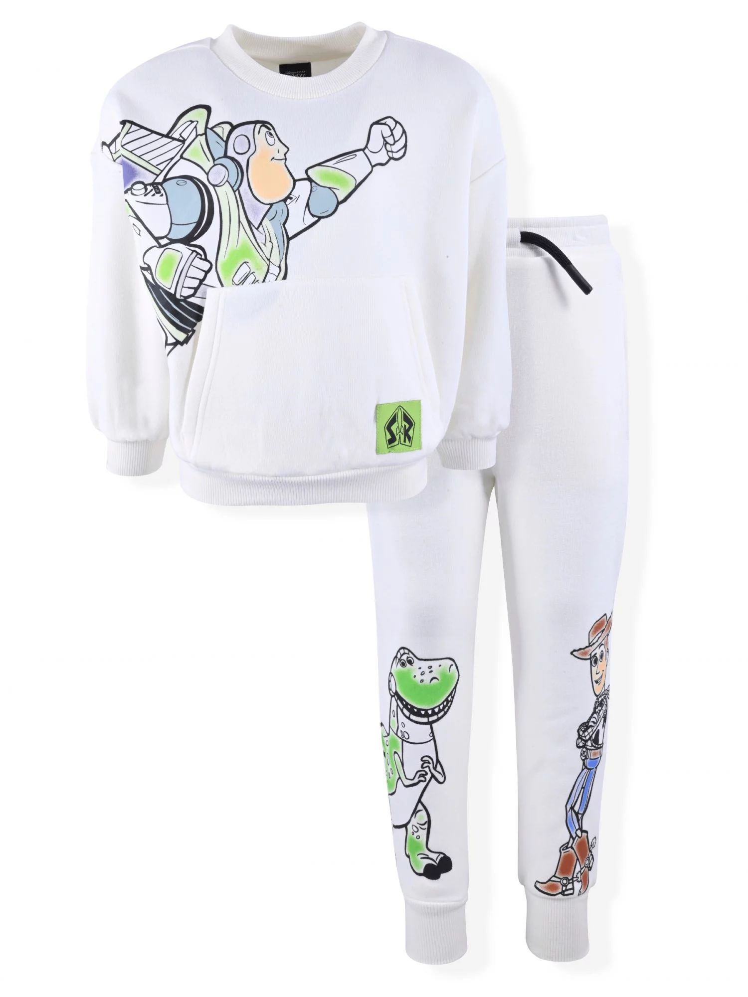 Buzz Lightyear Baby and Toddler Boy Fleece Sweatshirt and Jogger Outfit Set, 2-Piece, Sizes 12M-5... | Walmart (US)