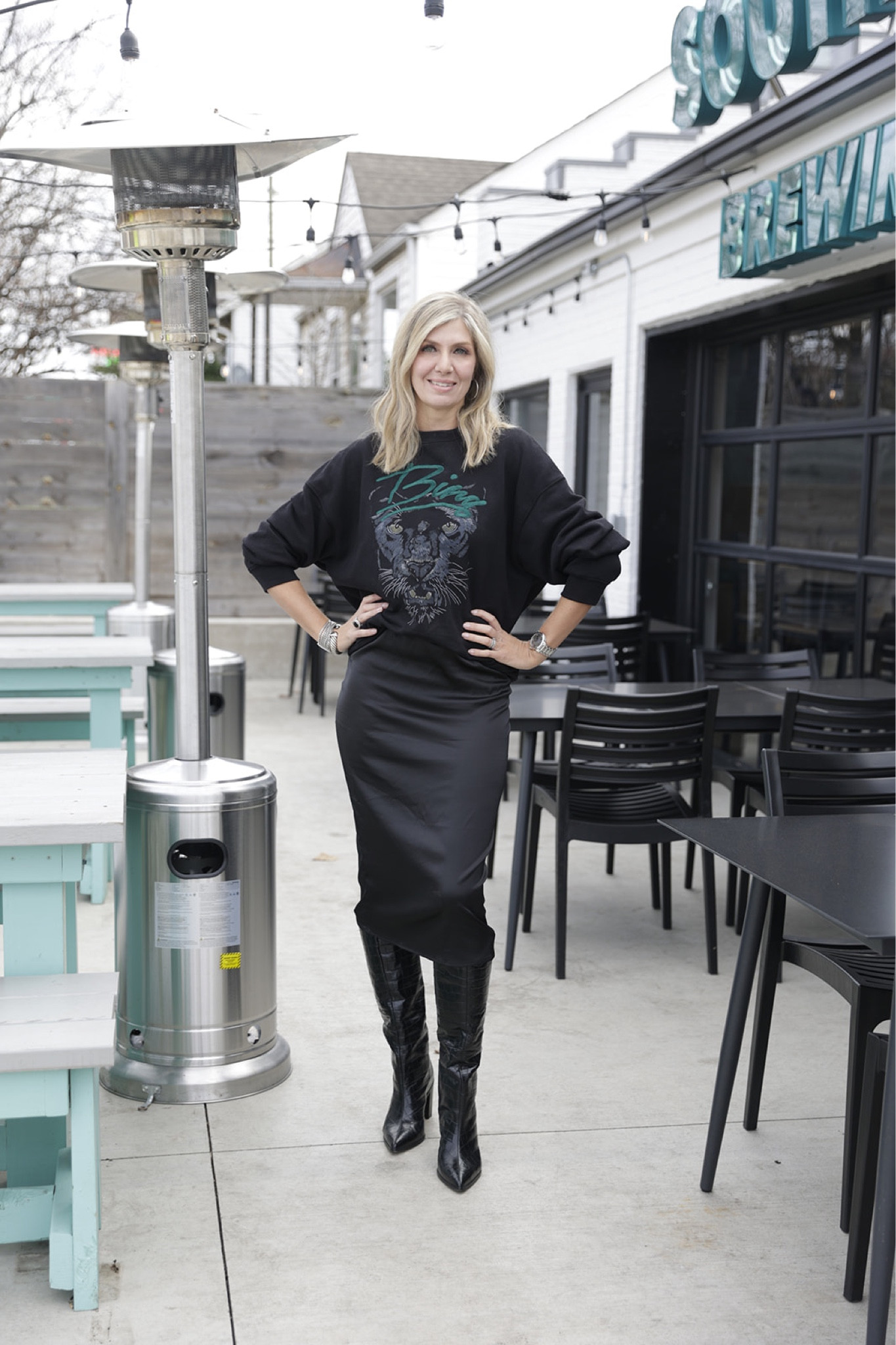 We love a sweatshirt or sweater layered over a slip dress or skirt!!

#LTKSeasonal #LTKstyletip #LTKover40