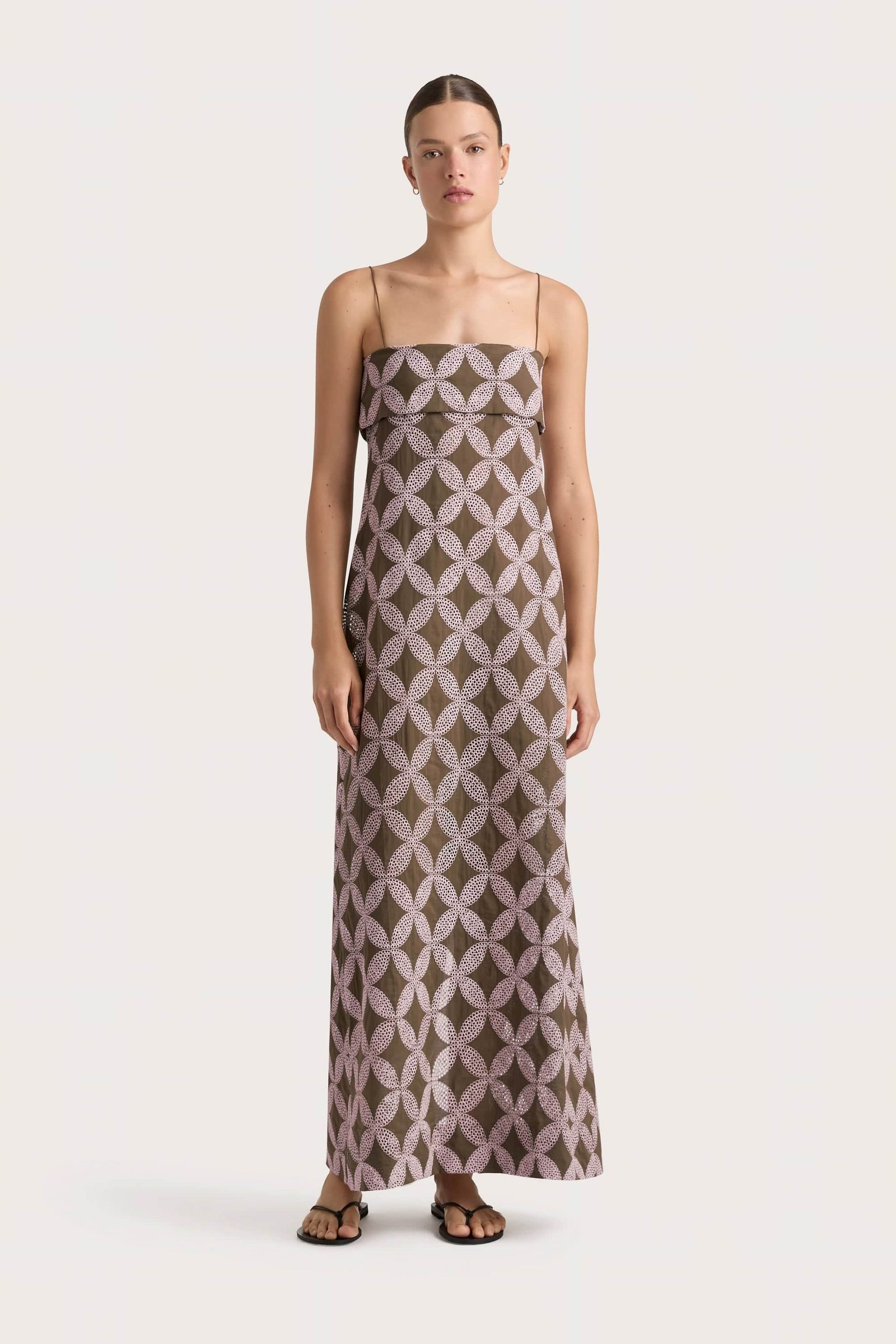 Bea Maxi Dress Cocoa Blush | Faithfull (AU)