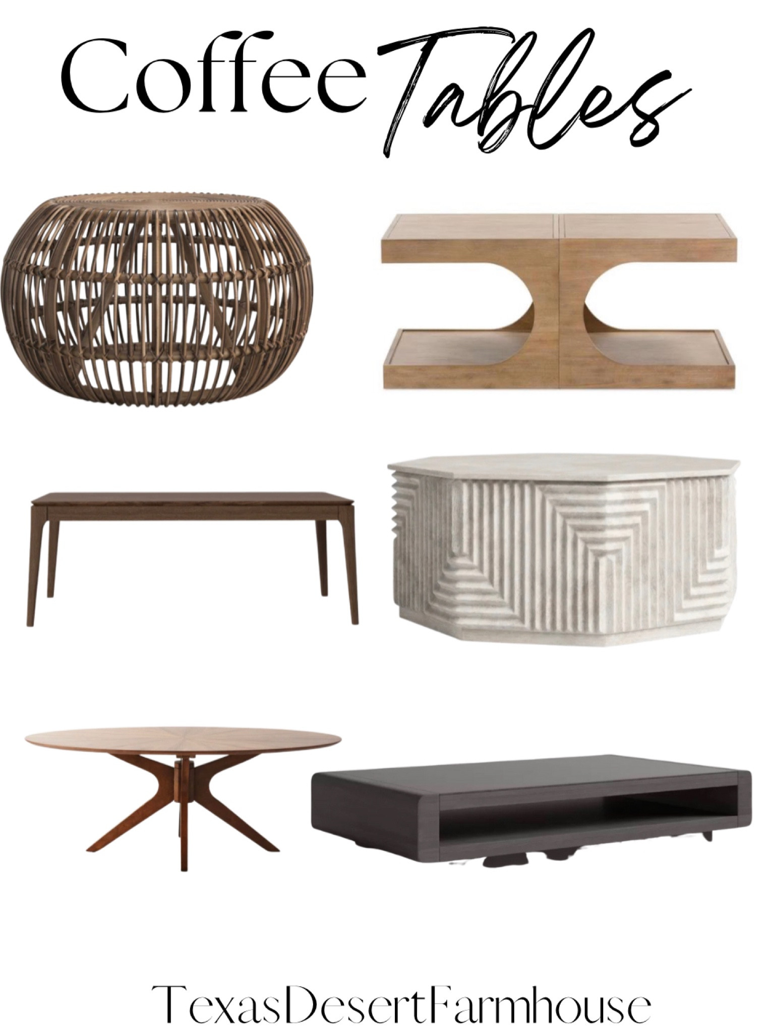 Coffee Tables

#coffeetable #table #coffeetables #livingroomtable #roundcoffeetable #rectangularcoffeetable


#LTKhome #LTKFind #LTKsalealert