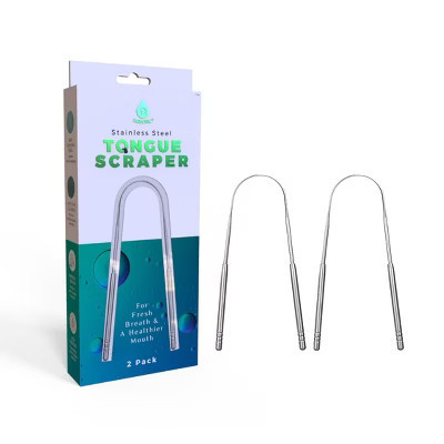 Stainless Steel Tongue Scraper – For Fresh Breath & a Healthier Mouth | Target