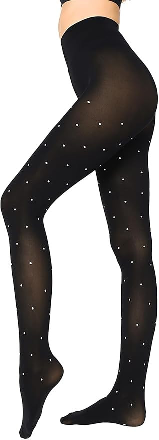 Women's 80 Denier Semi Opaque Tights High Waist Soft Solid Color Footed Pantyhose | Amazon (US)