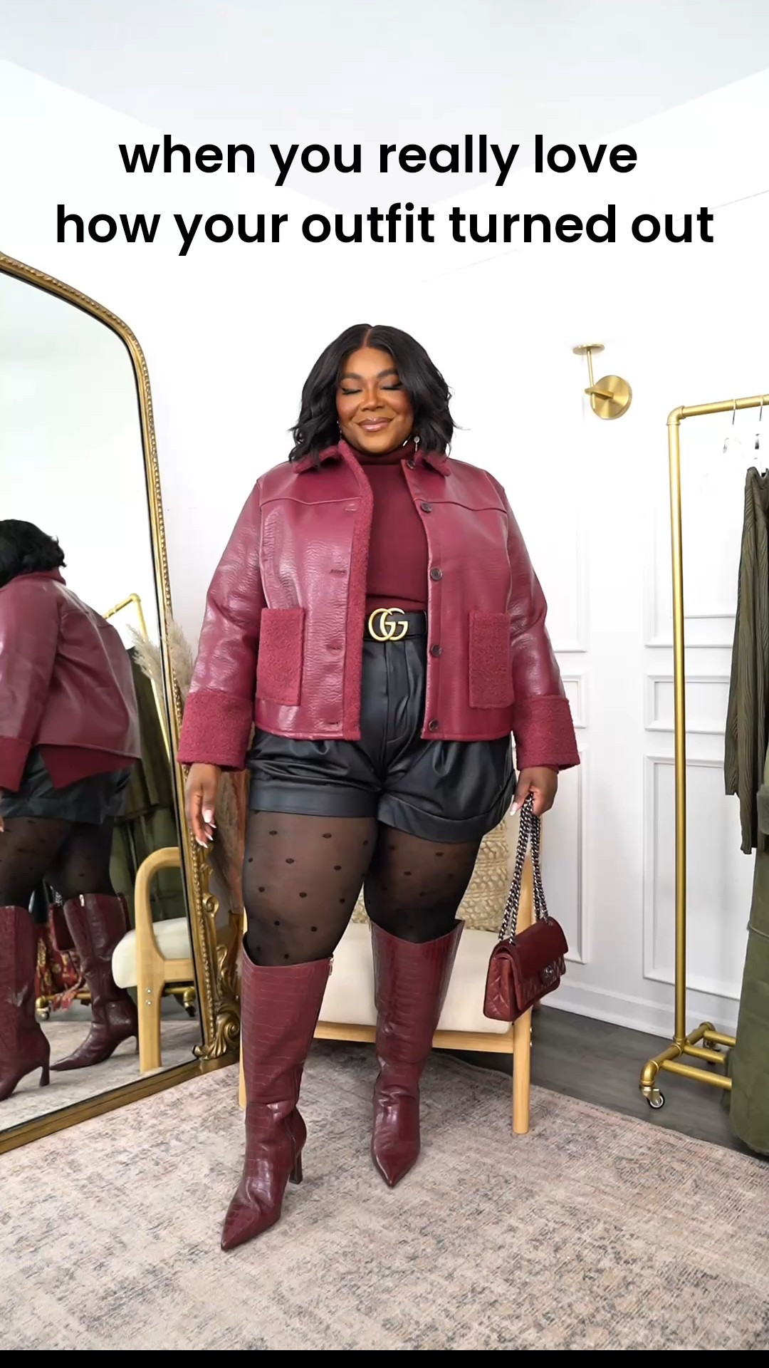 I just love when the outfit comes together. When you’re stuck just use the sandwich method of dressing. 

Extra Wide Calf Boots (sized up to an 11EWC) 

jacket 2X
sweater XXL
shorts (last year linked similar) 
tights Sheertex 
earrings old 

#LTKShoeCrush 

Comment SHOP below to receive a DM with the link to this post on my LTK ⬇ https://liketk.it/5udpS #ltkplussize

#LTKCyberWeek #LTKFindsUnder100 #LTKPlusSize