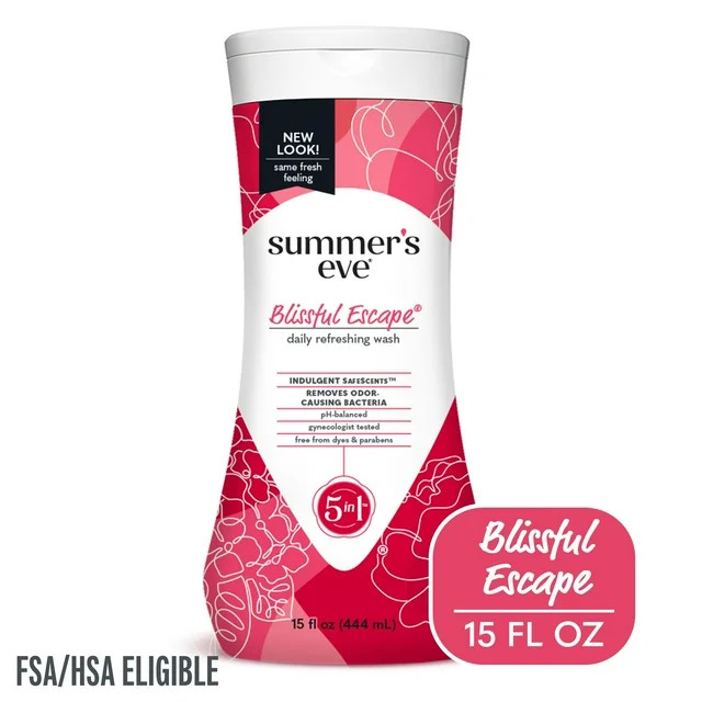 Summer’s Eve Blissful Escape Daily Feminine Wash, Removes Odor, pH Balanced, 15 fl oz | Walmart (US)