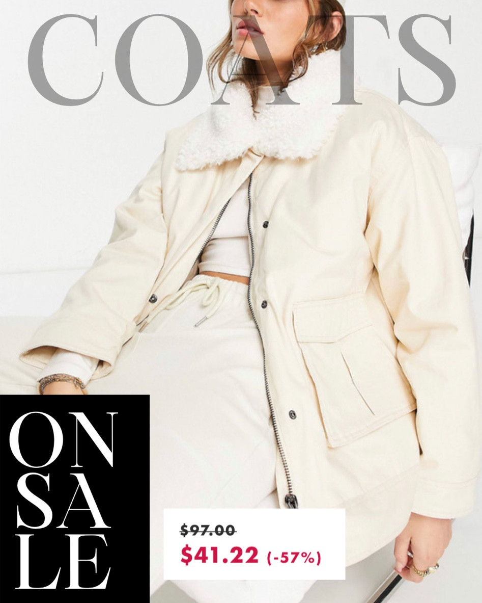 Coats on sale at ASOS - 80% off! Shop coat below! 

ASOS, sale alert, coat, jacket, neutral style, new year, outfit idea, outfit inspo, winter

#LTKstyletip #LTKFind #LTKsalealert