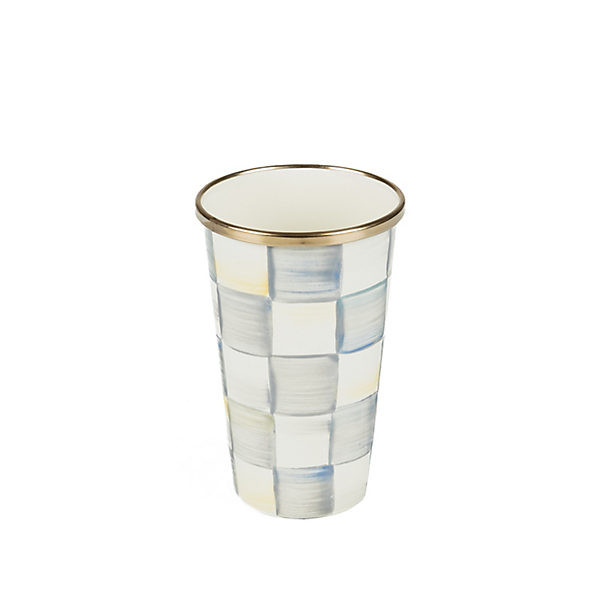 MacKenzie-Childs Sterling Check 10 Ounce Tumbler | MacKenzie-Childs