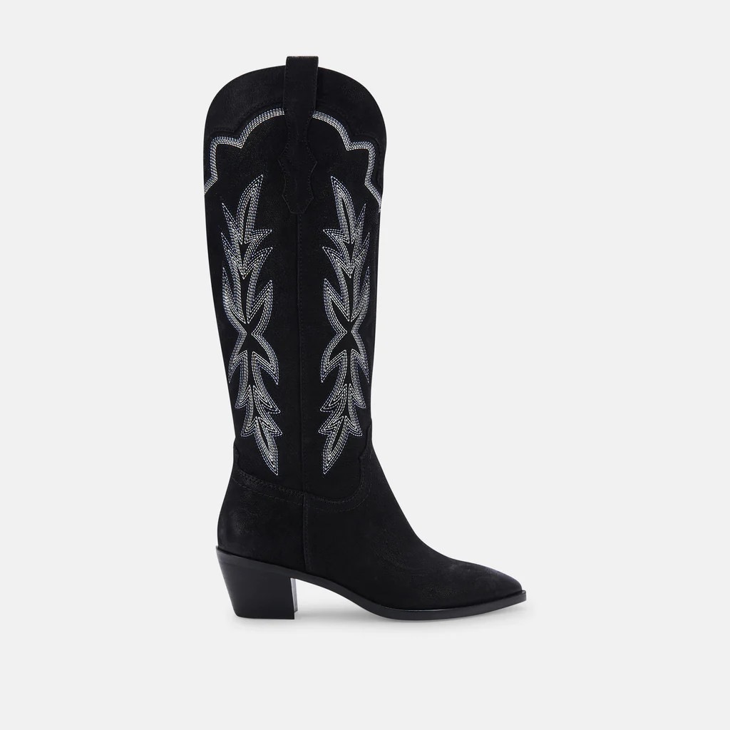 SHIREN BOOTS BLACK NUBUCK | DolceVita.com