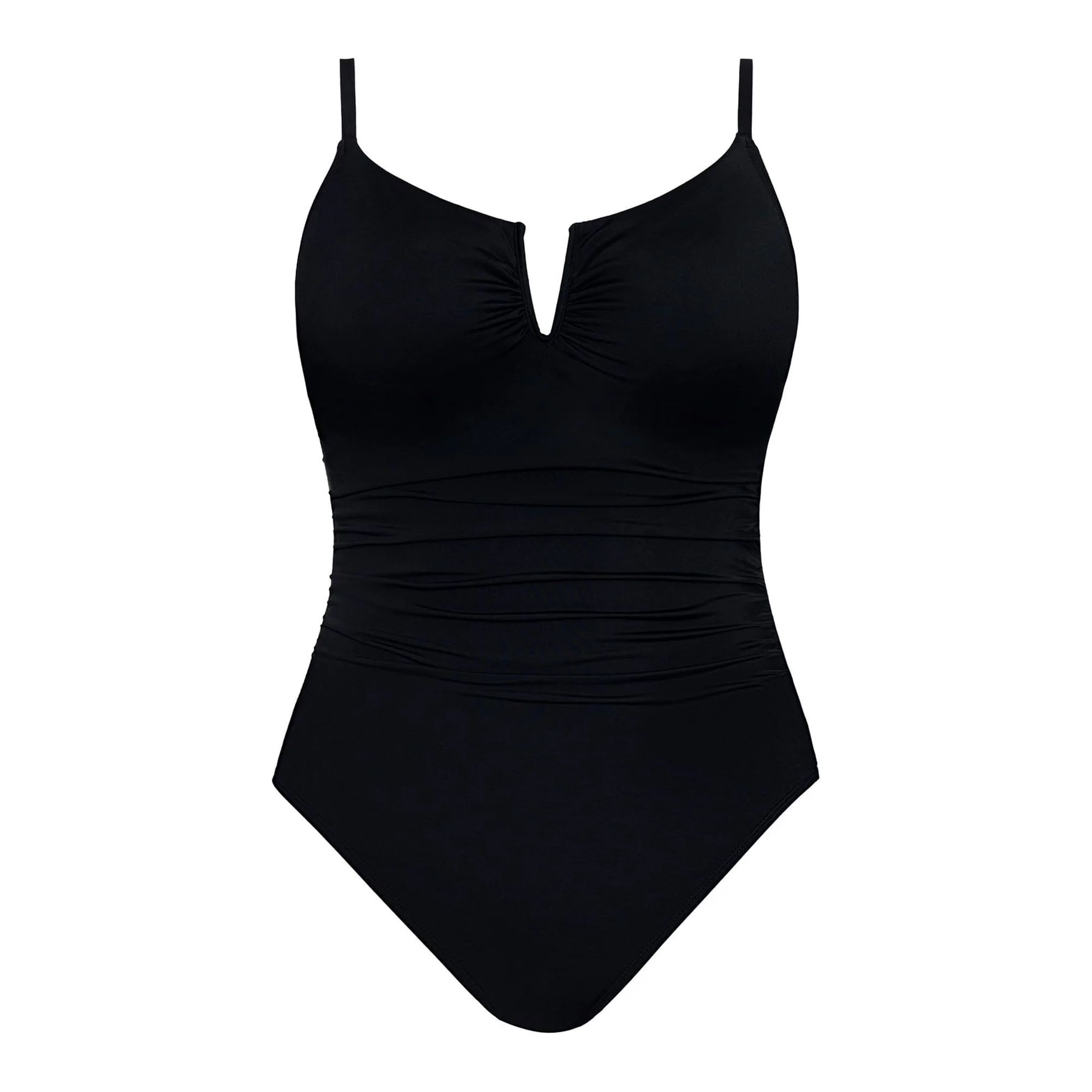 Time and Tru Women's V Wire Swimsuit, 1-Piece, Sizes XS-3X | Walmart (US)