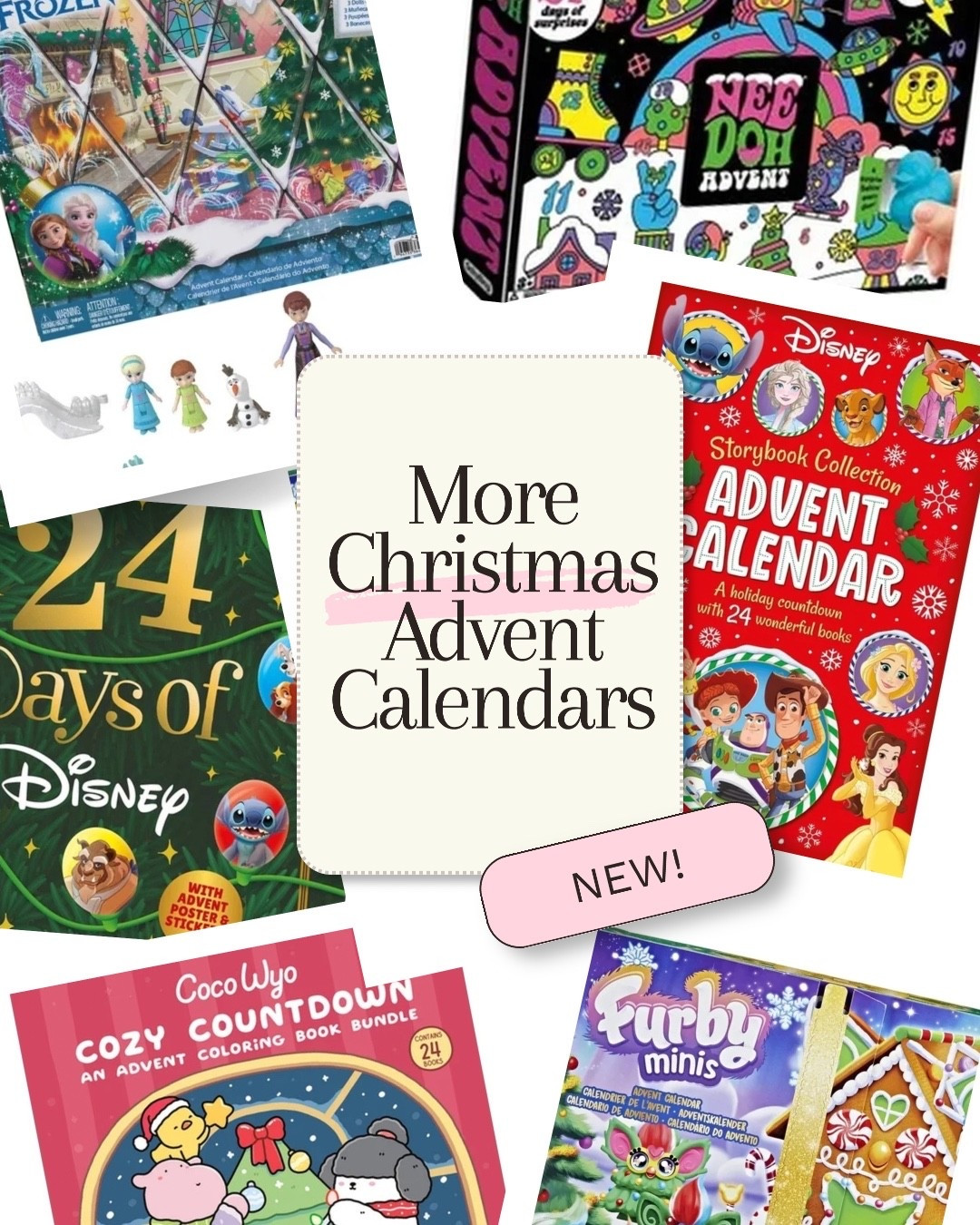 20 weeks and 3 days until Christmas! Here are some more new advent calendars. The Littlest Pet Shop, Disney, Furby Minis, Funko, Frozen, Needoh…and more!

#LTKSeasonal #LTKKids #LTKmomlife