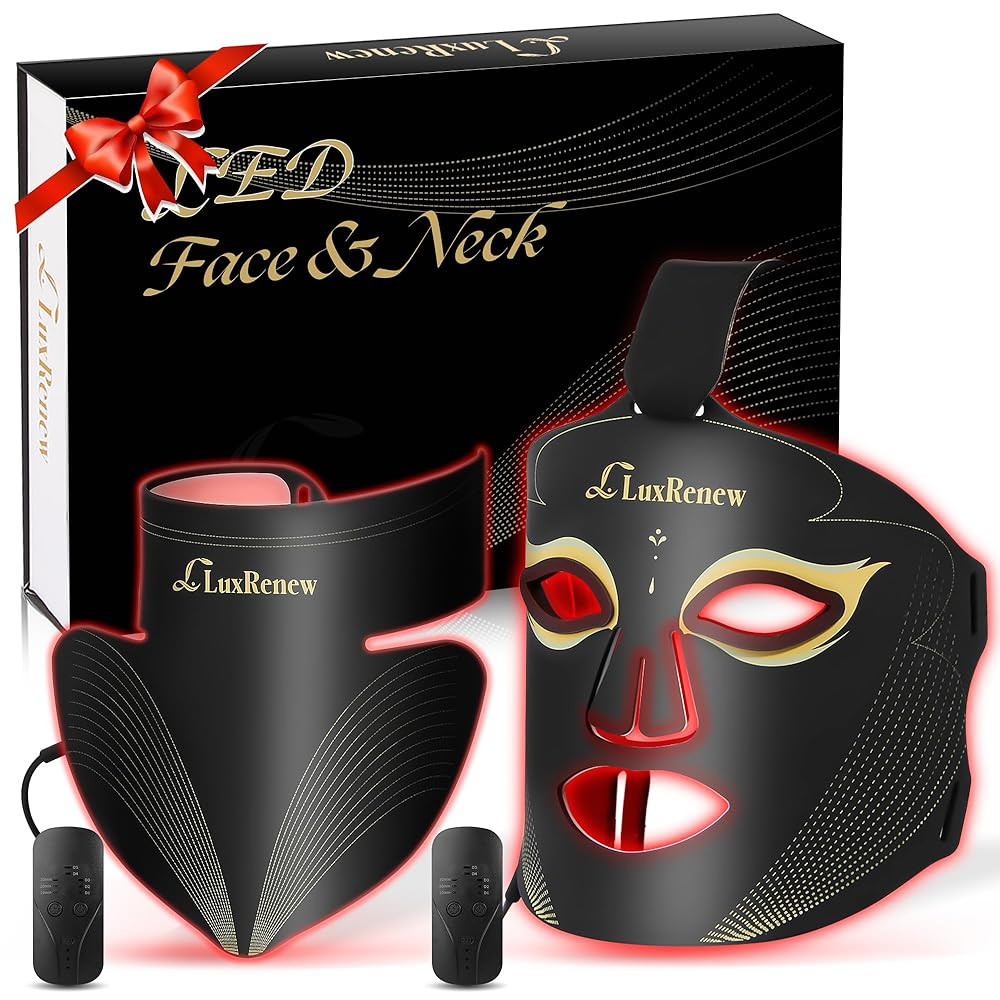 Red Light Therapy Mask Set, Led Mask Light Therapy for Face, Near-infrared Light 850nm and Red Li... | Amazon (US)
