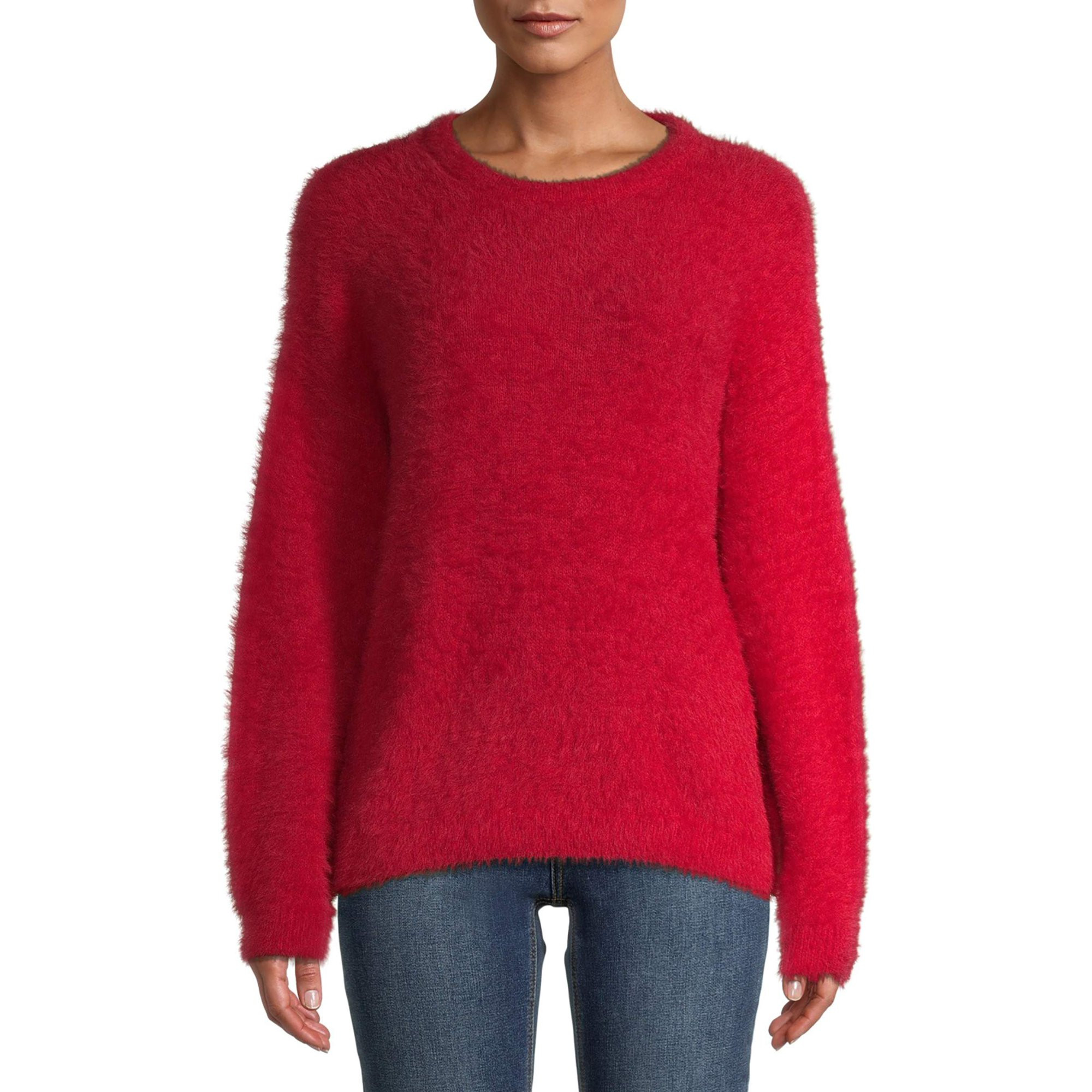 Time and Tru Women's Eyelash Sweater | Walmart (US)