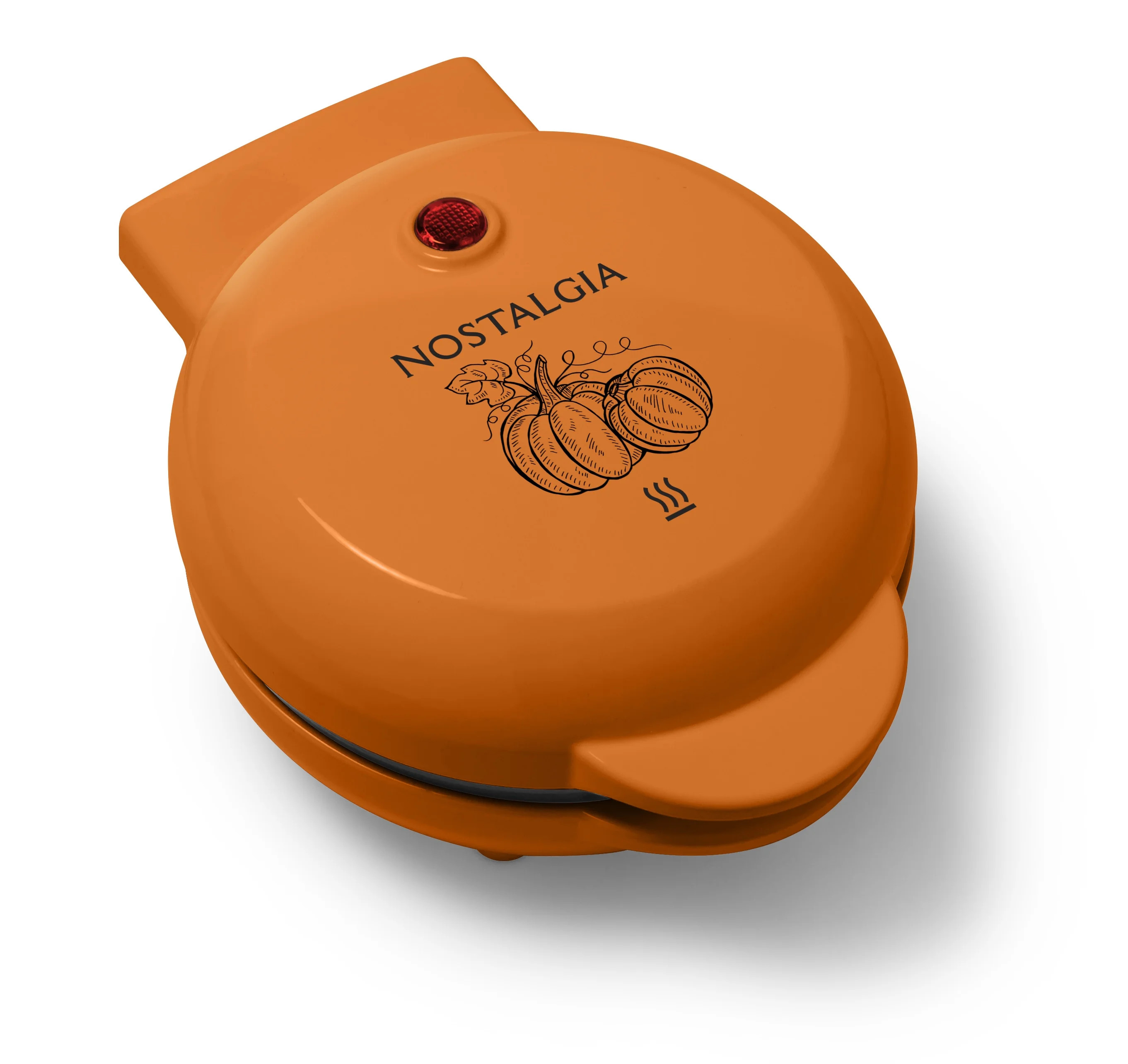 Nostalgia My Mini Personal Electric Pumpkin Waffle Maker, Orange | Walmart (US)