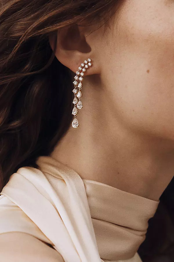 NADRI Willow Crystal Post Earrings | Anthropologie (US)