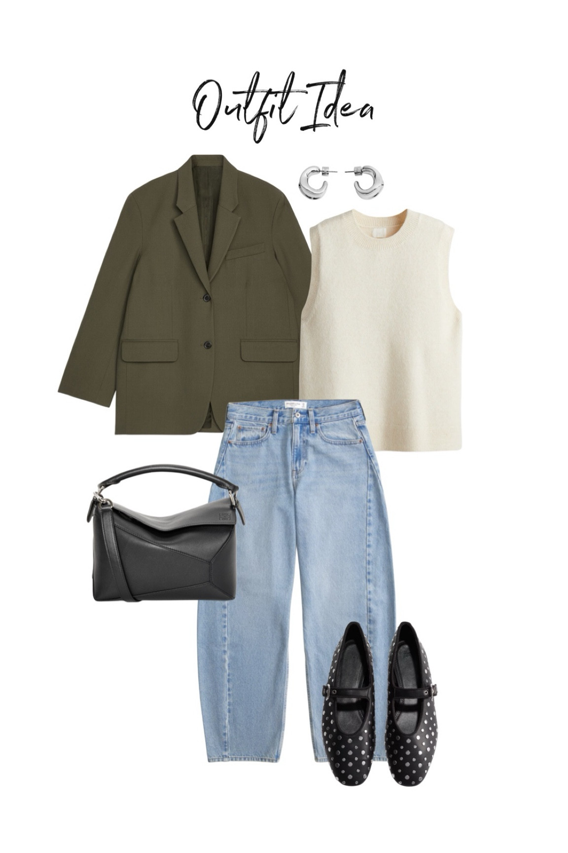 Autumn outfit idea with studded ballet flats 🖤

#LTKautumn #LTKstyletip #AugustBrandSpotlight